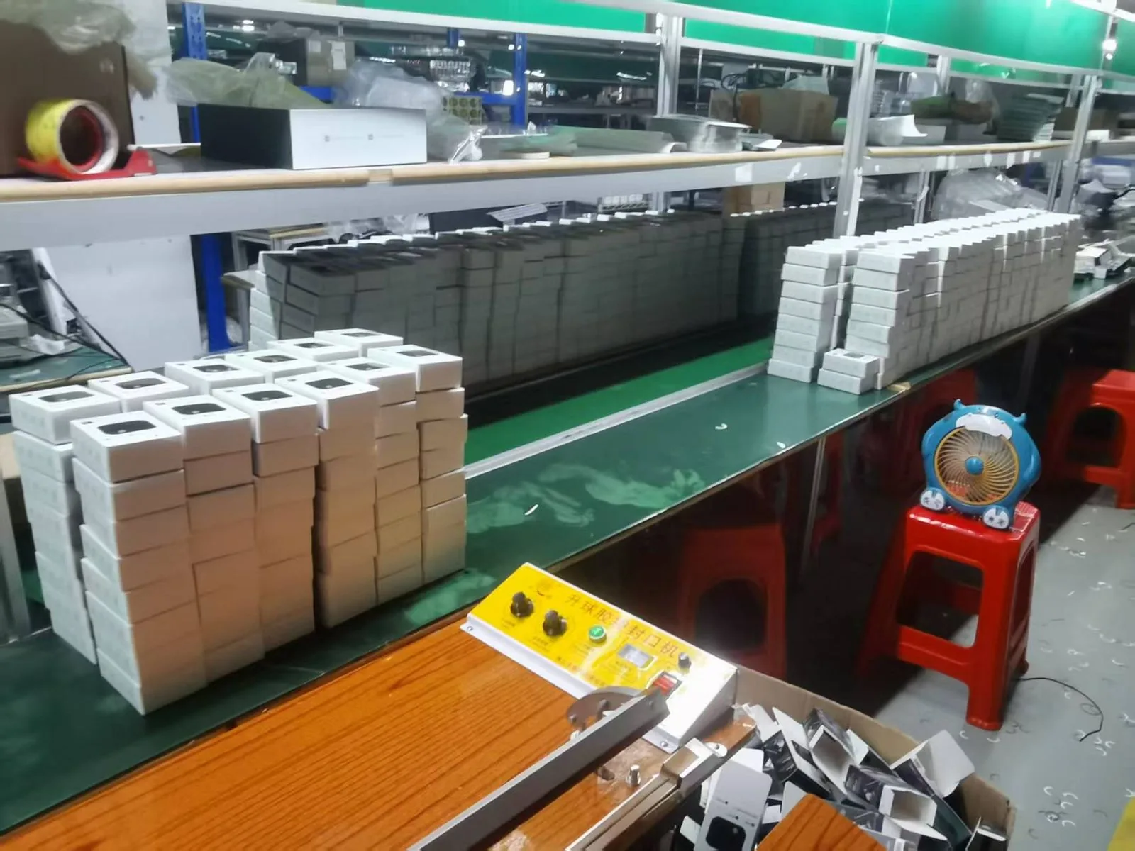 Packaging line audit — consumer electronics