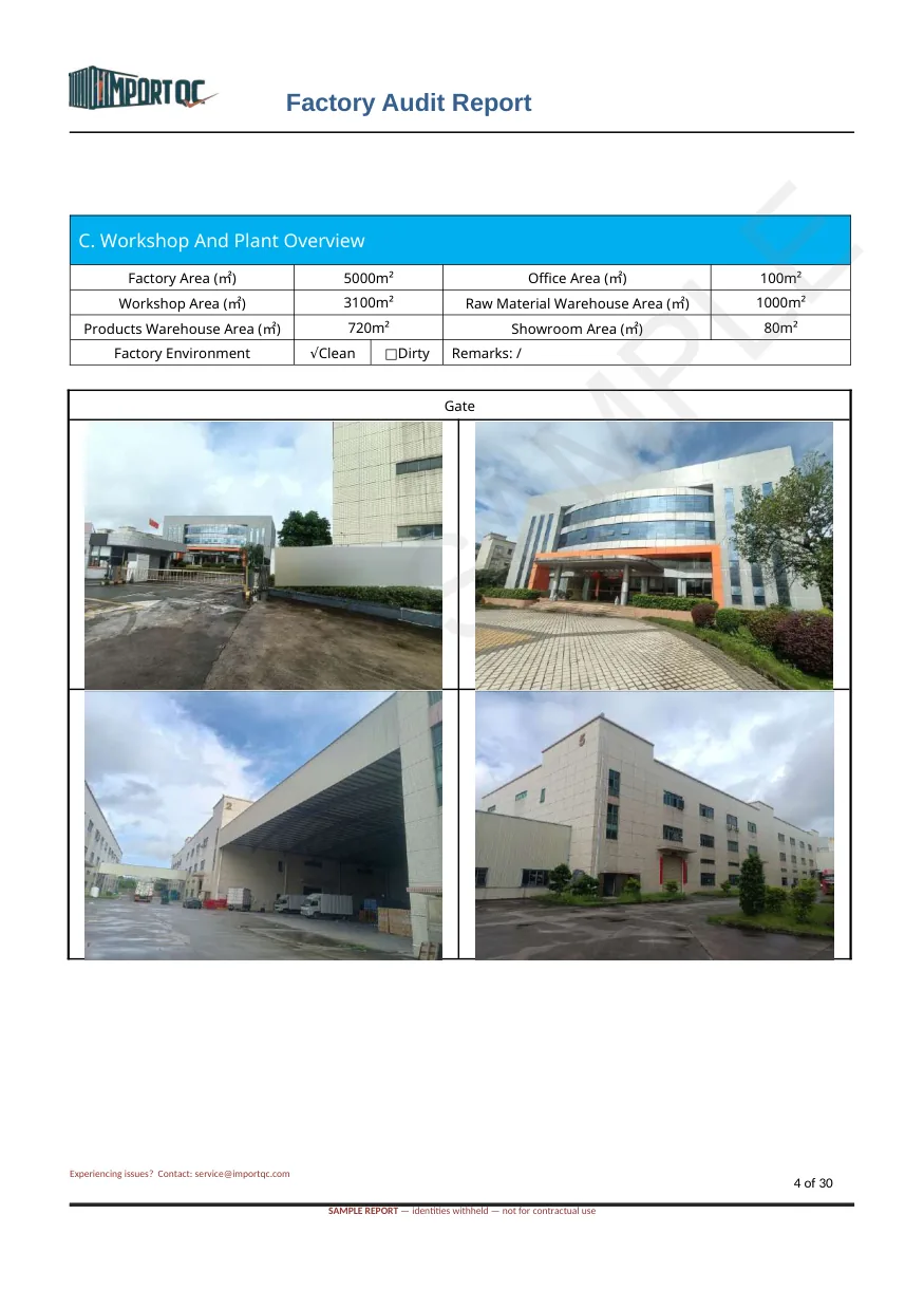 Interior page of the Thermal Paper Audit sample report